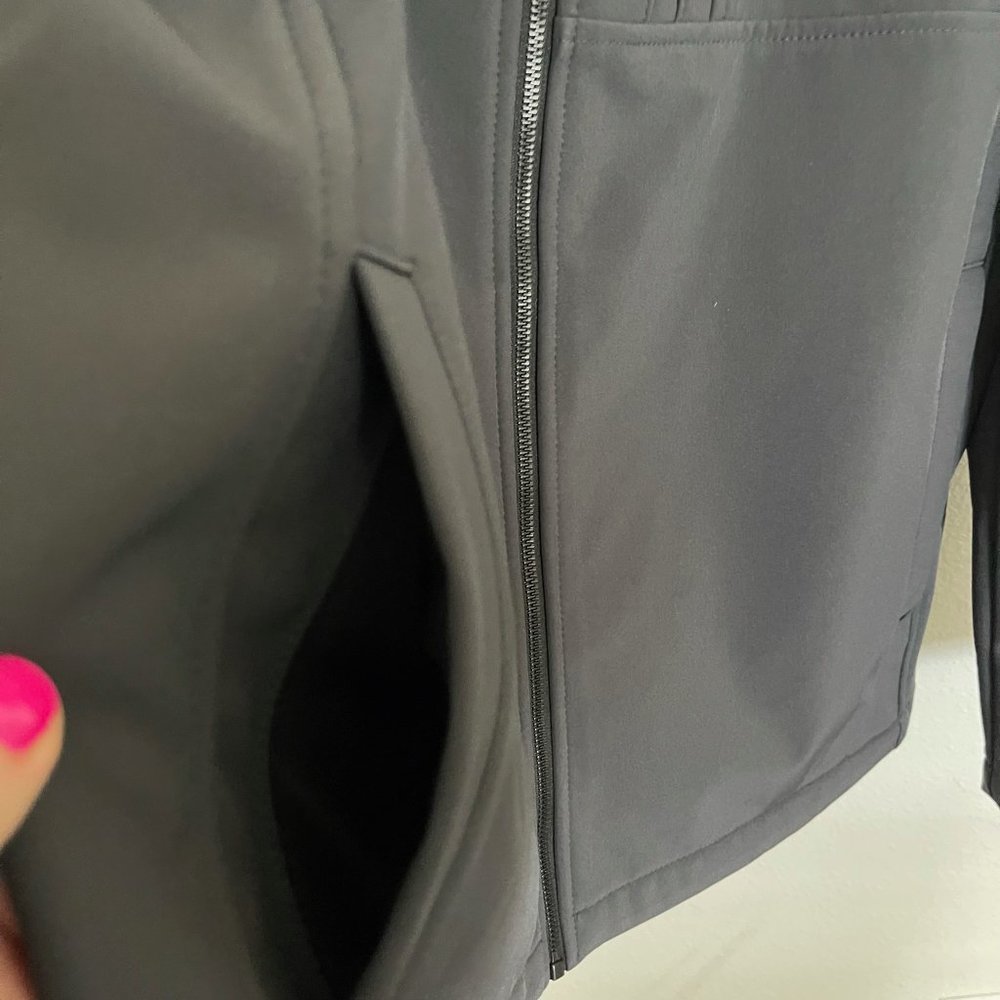 ❌SOLD❌Calvin Klein Windbreaker Water Resistant Zip Up Black Jacket Size XL - Picture 5 of 8